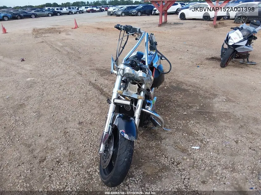 2002 Kawasaki Vn1500 P1 VIN: JKBVNAP152A001398 Lot: 45565746