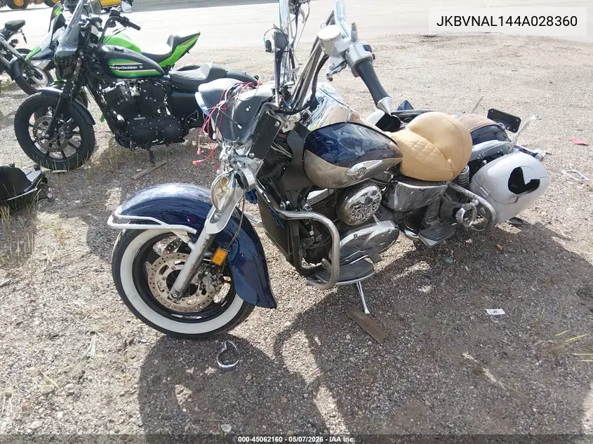 2004 Kawasaki Vn1500 L VIN: JKBVNAL144A028360 Lot: 45062160