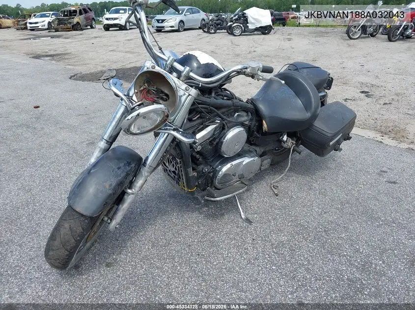 2008 Kawasaki Vn1500 N1 VIN: JKBVNAN188A032043 Lot: 45334128