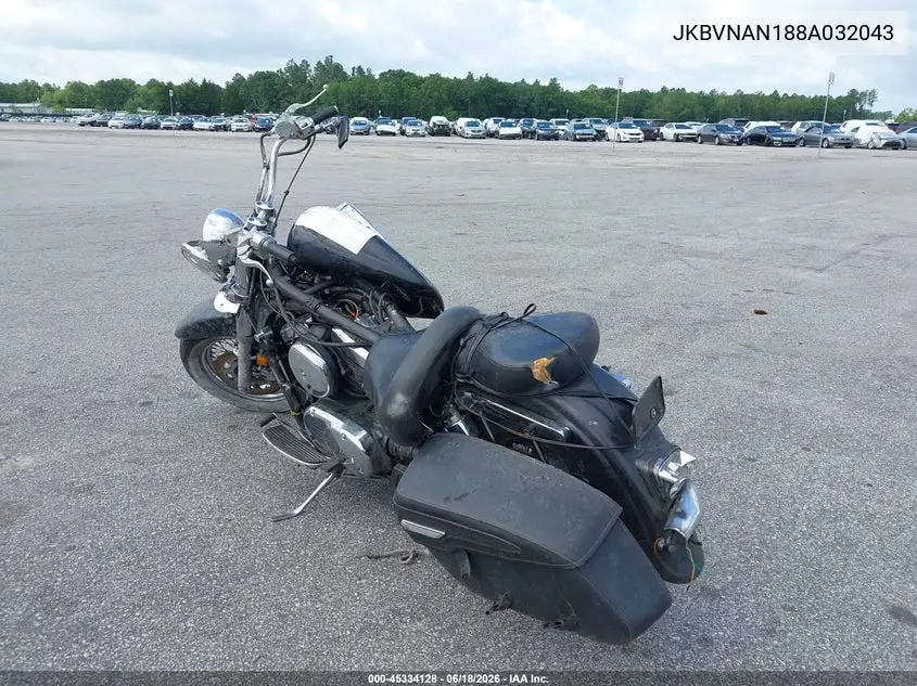 2008 Kawasaki Vn1500 N1 VIN: JKBVNAN188A032043 Lot: 45334128