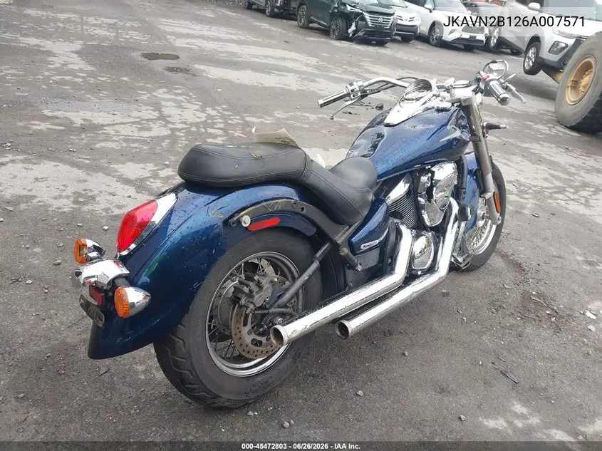 2006 Kawasaki Vn900 B VIN: JKAVN2B126A007571 Lot: 45472803
