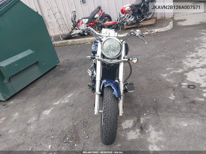 2006 Kawasaki Vn900 B VIN: JKAVN2B126A007571 Lot: 45472803
