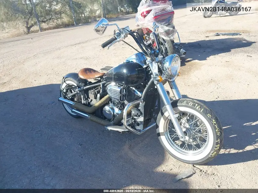 2008 Kawasaki Vn900 B VIN: JKAVN2B148A036167 Lot: 45112625