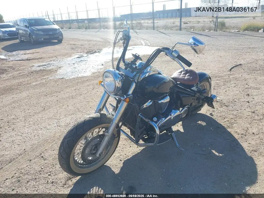 2008 Kawasaki Vn900 B VIN: JKAVN2B148A036167 Lot: 45112625