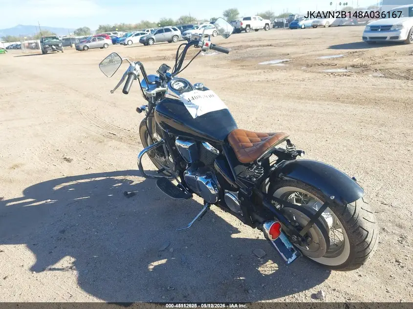 2008 Kawasaki Vn900 B VIN: JKAVN2B148A036167 Lot: 45112625