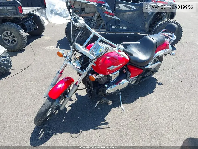2008 Kawasaki Vn900 C VIN: JKAVN2C138A019956 Lot: 45278713