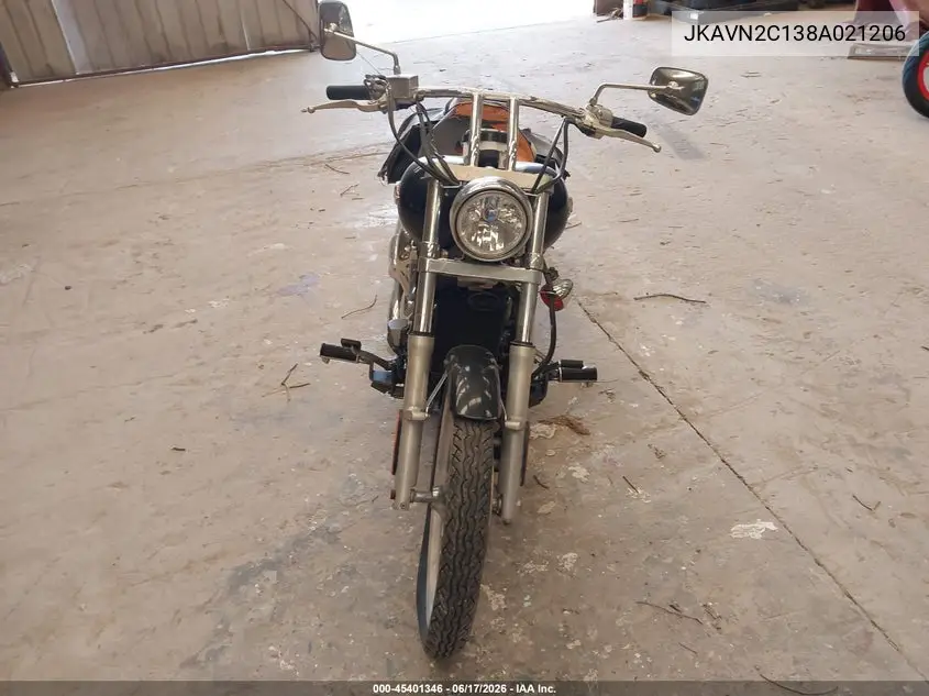 2008 Kawasaki Vn900 C VIN: JKAVN2C138A021206 Lot: 45401346