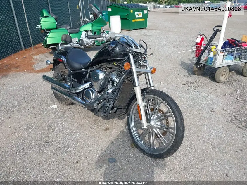2008 Kawasaki Vn900 C VIN: JKAVN2C148A020808 Lot: 45530926