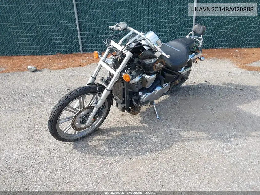 2008 Kawasaki Vn900 C VIN: JKAVN2C148A020808 Lot: 45530926