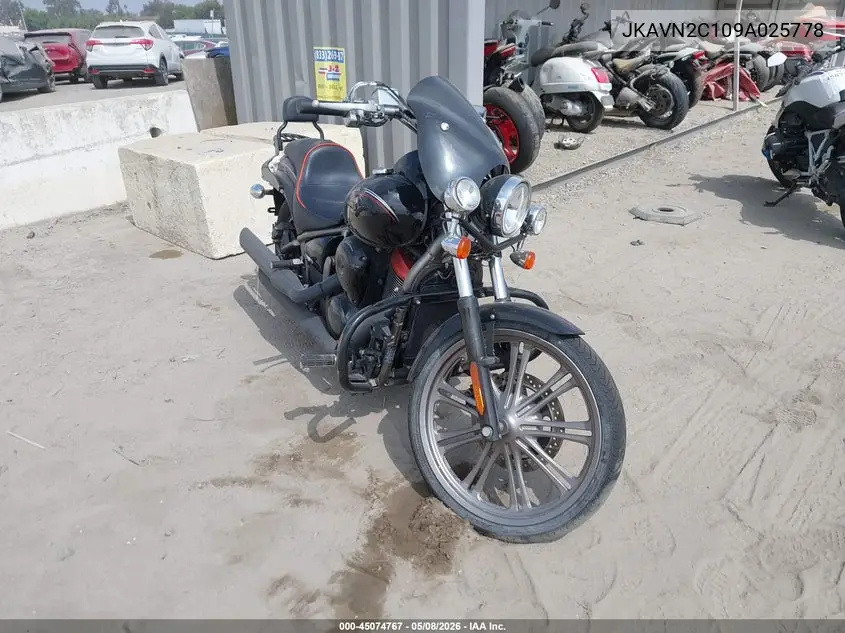 2009 Kawasaki Vn900 C VIN: JKAVN2C109A025778 Lot: 45074767