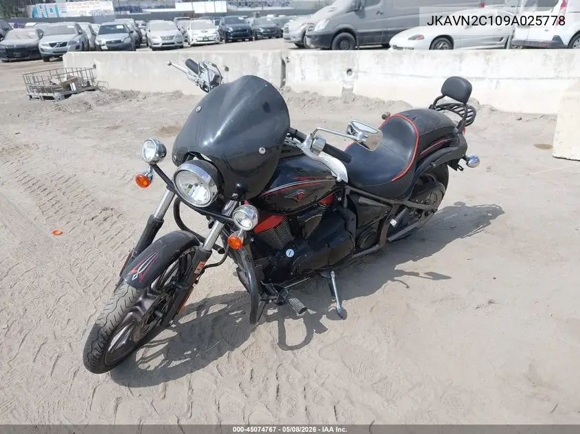 2009 Kawasaki Vn900 C VIN: JKAVN2C109A025778 Lot: 45074767
