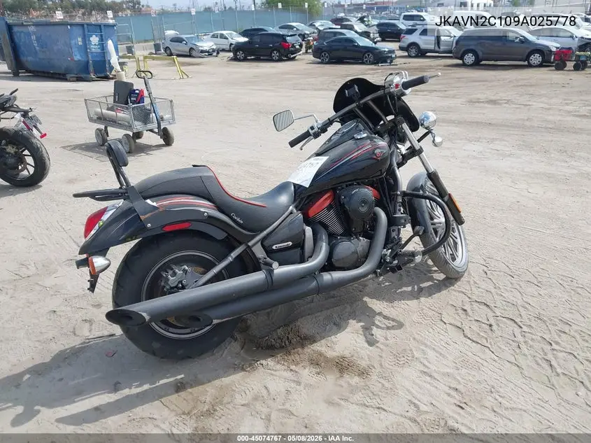 2009 Kawasaki Vn900 C VIN: JKAVN2C109A025778 Lot: 45074767
