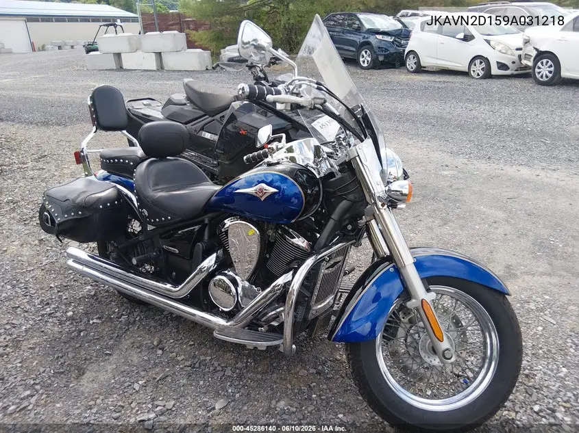 2009 Kawasaki Vn900 D VIN: JKAVN2D159A031218 Lot: 45286140