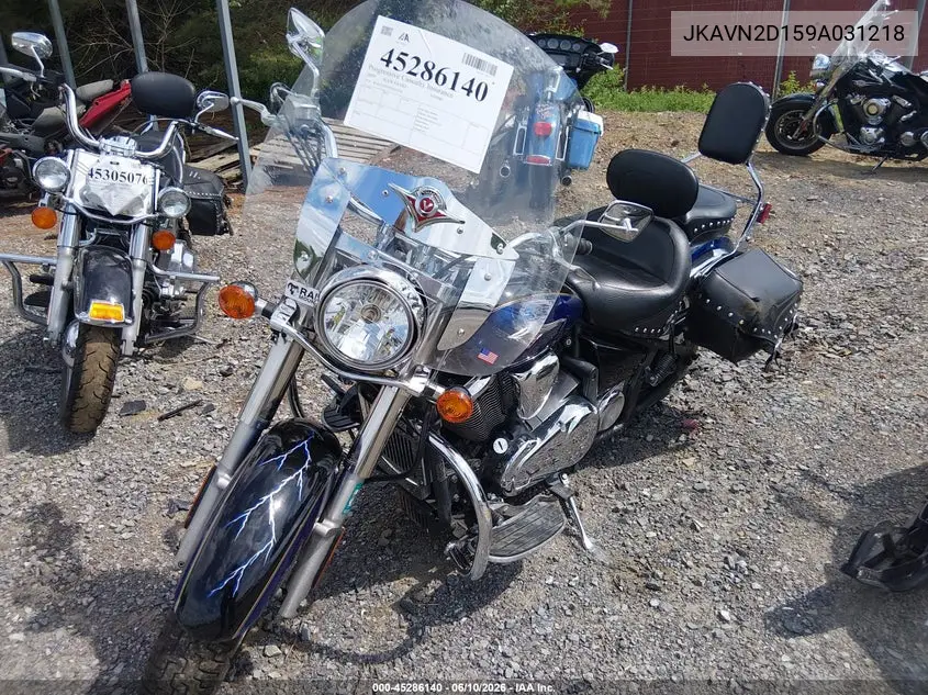 2009 Kawasaki Vn900 D VIN: JKAVN2D159A031218 Lot: 45286140
