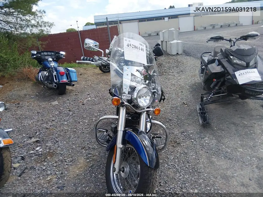 2009 Kawasaki Vn900 D VIN: JKAVN2D159A031218 Lot: 45286140