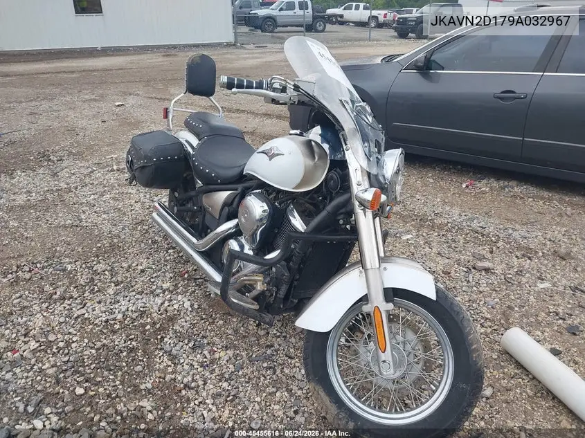 2009 Kawasaki Vn900 D VIN: JKAVN2D179A032967 Lot: 45455616