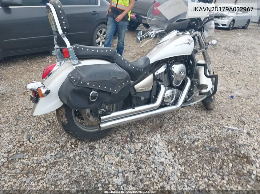 2009 Kawasaki Vn900 D VIN: JKAVN2D179A032967 Lot: 45455616
