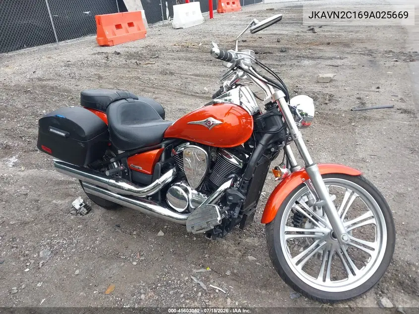 2009 Kawasaki Vn900 C VIN: JKAVN2C169A025669 Lot: 45603052