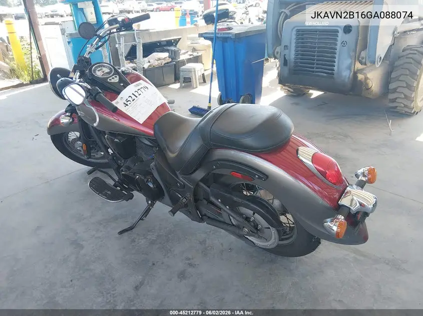 2016 Kawasaki Vn900 B VIN: JKAVN2B16GA088074 Lot: 45212779