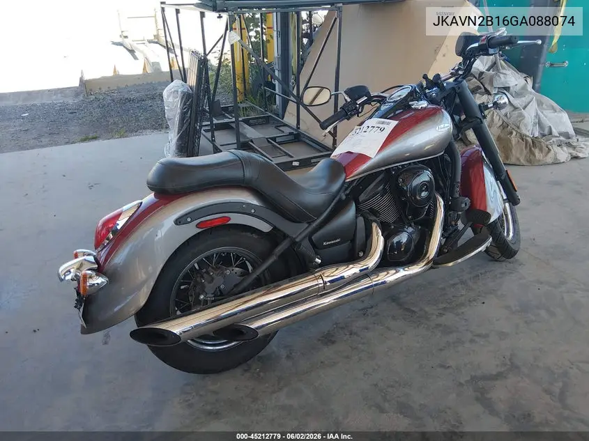 2016 Kawasaki Vn900 B VIN: JKAVN2B16GA088074 Lot: 45212779