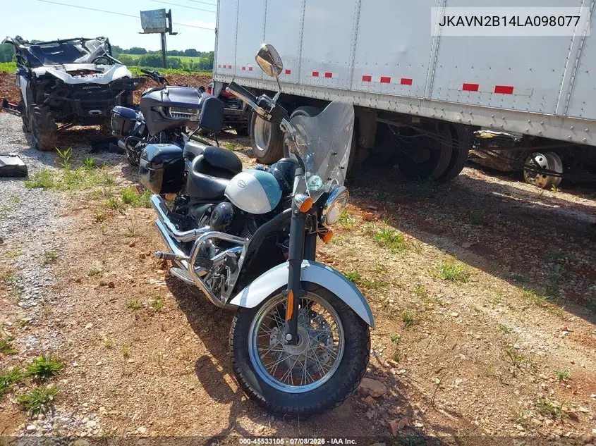 2020 Kawasaki Vn900 B VIN: JKAVN2B14LA098077 Lot: 45533105