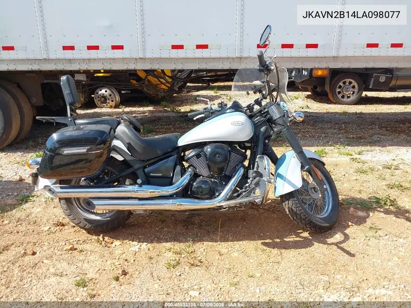 2020 Kawasaki Vn900 B VIN: JKAVN2B14LA098077 Lot: 45533105