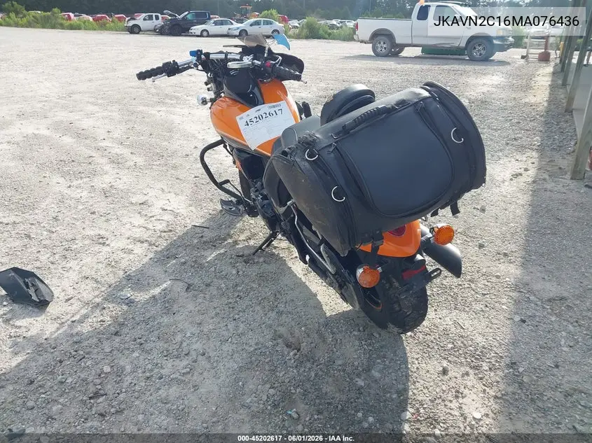 2021 Kawasaki Vn900 C VIN: JKAVN2C16MA076436 Lot: 45202617