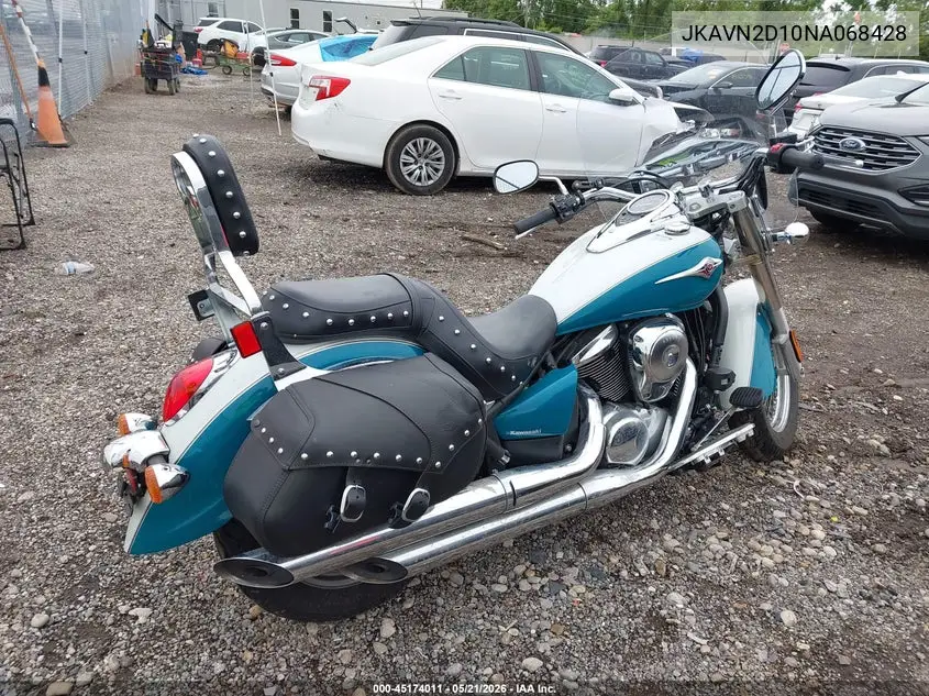 2022 Kawasaki Vn900 D VIN: JKAVN2D10NA068428 Lot: 45174011