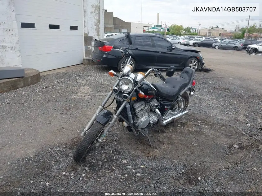 1986 Kawasaki Vn750 VIN: JKAVNDA14GB503707 Lot: 45026779
