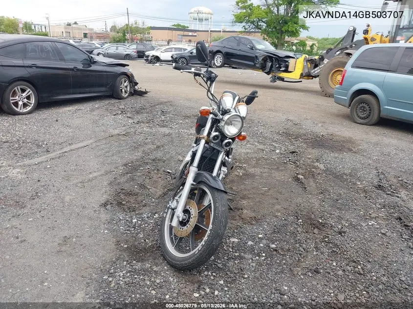 1986 Kawasaki Vn750 VIN: JKAVNDA14GB503707 Lot: 45026779