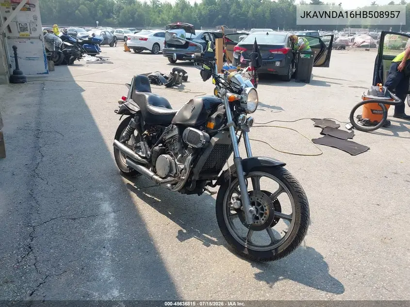 1987 Kawasaki Vn750 VIN: JKAVNDA16HB508957 Lot: 45636815