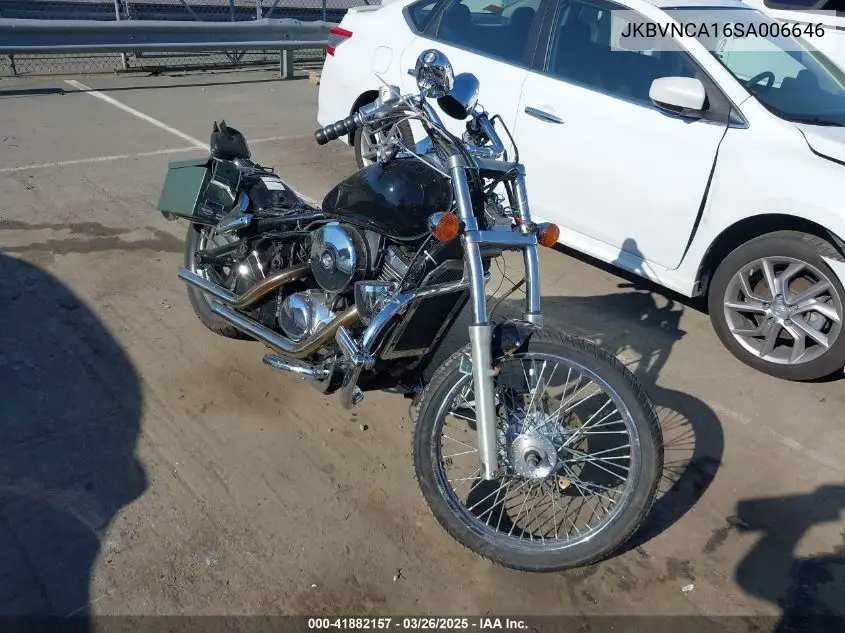 1995 Kawasaki Vn800 VIN: JKBVNCA16SA006646 Lot: 41882157