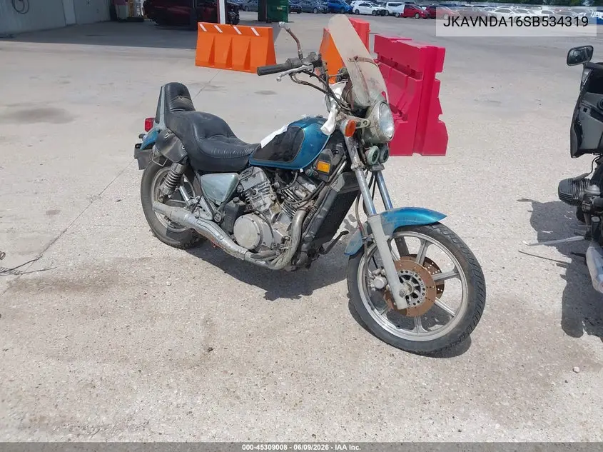 1995 Kawasaki Vn750 VIN: JKAVNDA16SB534319 Lot: 45309008