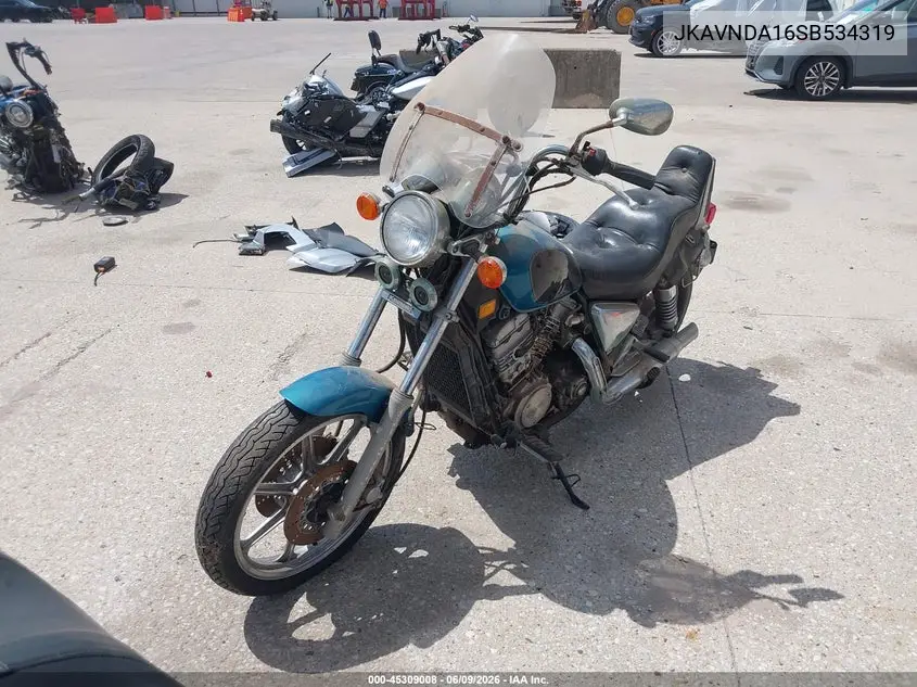 1995 Kawasaki Vn750 VIN: JKAVNDA16SB534319 Lot: 45309008