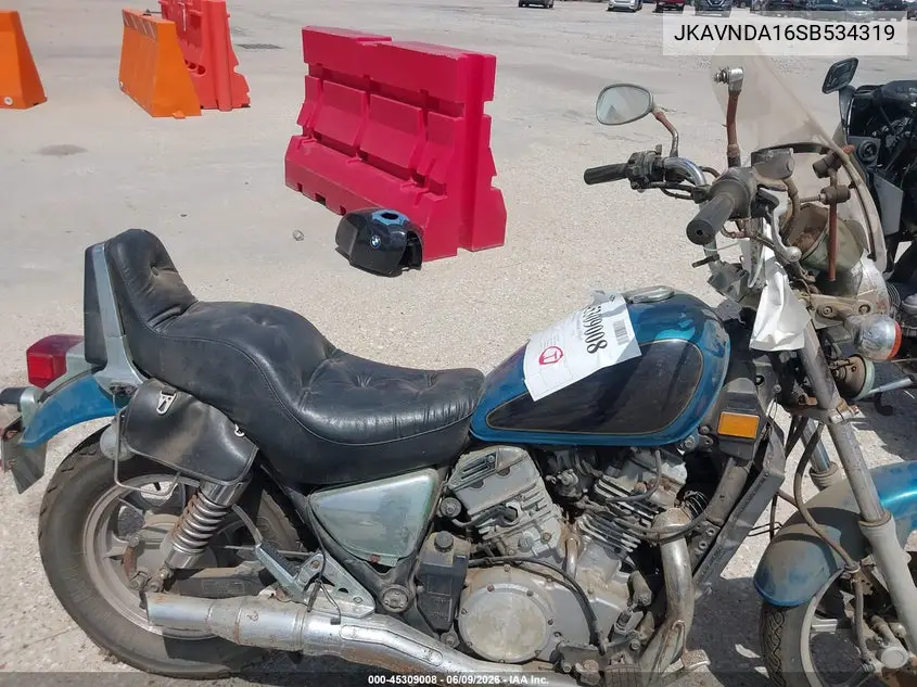 1995 Kawasaki Vn750 VIN: JKAVNDA16SB534319 Lot: 45309008
