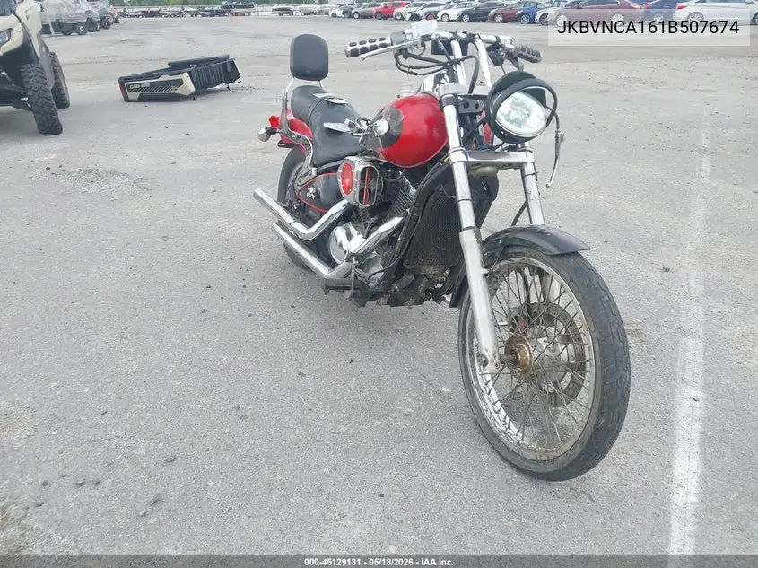 2001 Kawasaki Vn800 VIN: JKBVNCA161B507674 Lot: 45129131