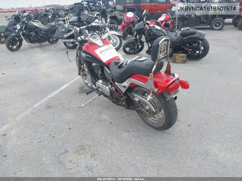 2001 Kawasaki Vn800 VIN: JKBVNCA161B507674 Lot: 45129131