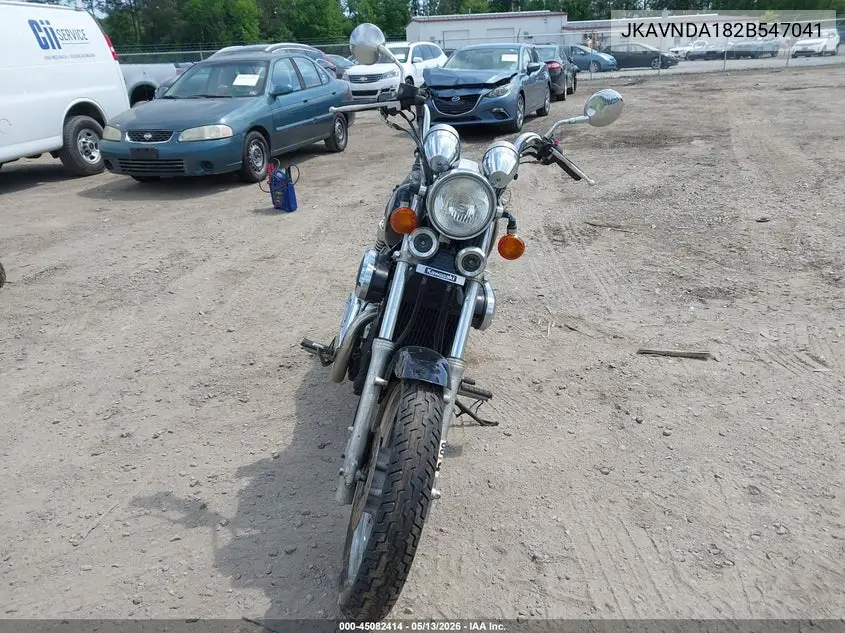 2002 Kawasaki Vn750 VIN: JKAVNDA182B547041 Lot: 45082414