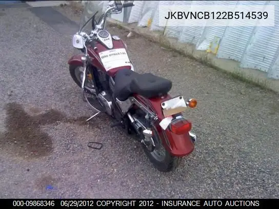 2002 Kawasaki Vn800-B VIN: JKBVNCB122B514539 Lot: 9868346