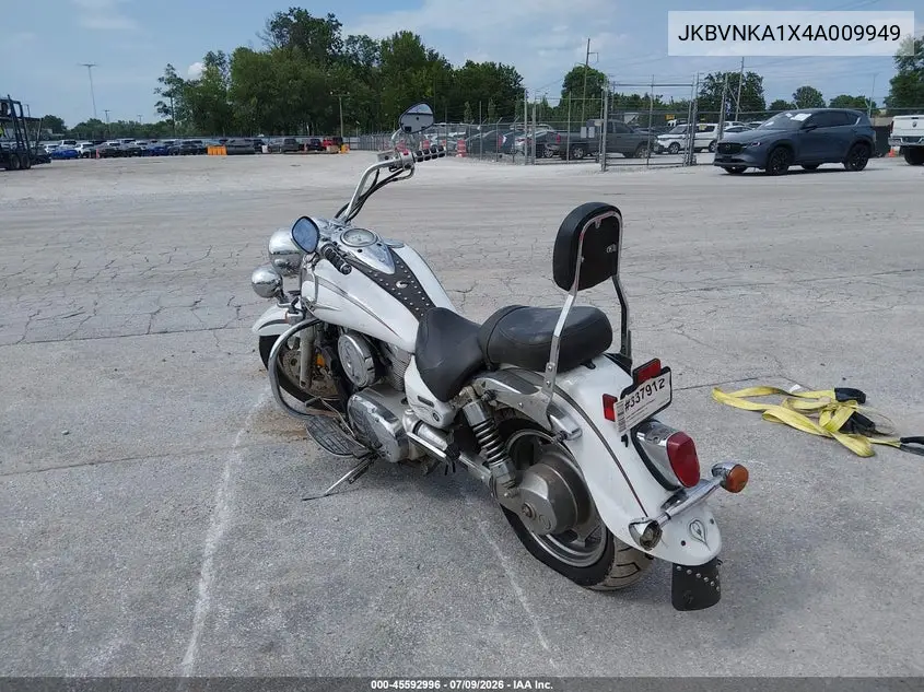 2004 Kawasaki Vn1600 A1 VIN: JKBVNKA1X4A009949 Lot: 45592996