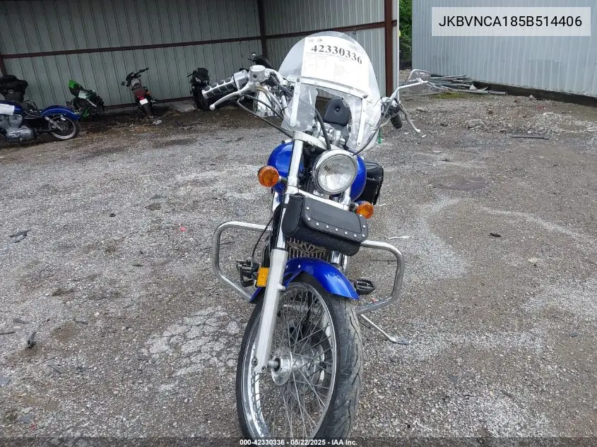 2005 Kawasaki Vn800 VIN: JKBVNCA185B514406 Lot: 42330336