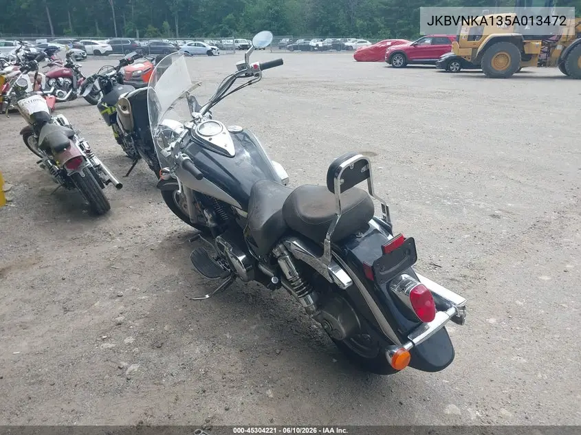 2005 Kawasaki Vn1600 A1 VIN: JKBVNKA135A013472 Lot: 45304221