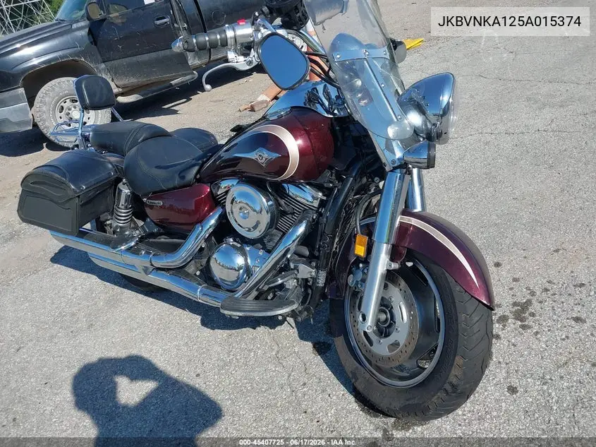 2005 Kawasaki Vn1600 A1 VIN: JKBVNKA125A015374 Lot: 45407725