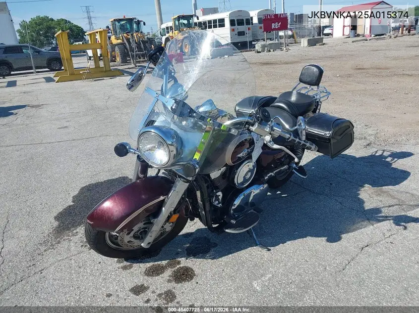 2005 Kawasaki Vn1600 A1 VIN: JKBVNKA125A015374 Lot: 45407725