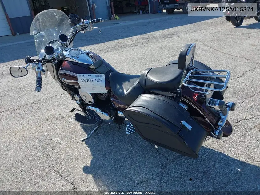 2005 Kawasaki Vn1600 A1 VIN: JKBVNKA125A015374 Lot: 45407725