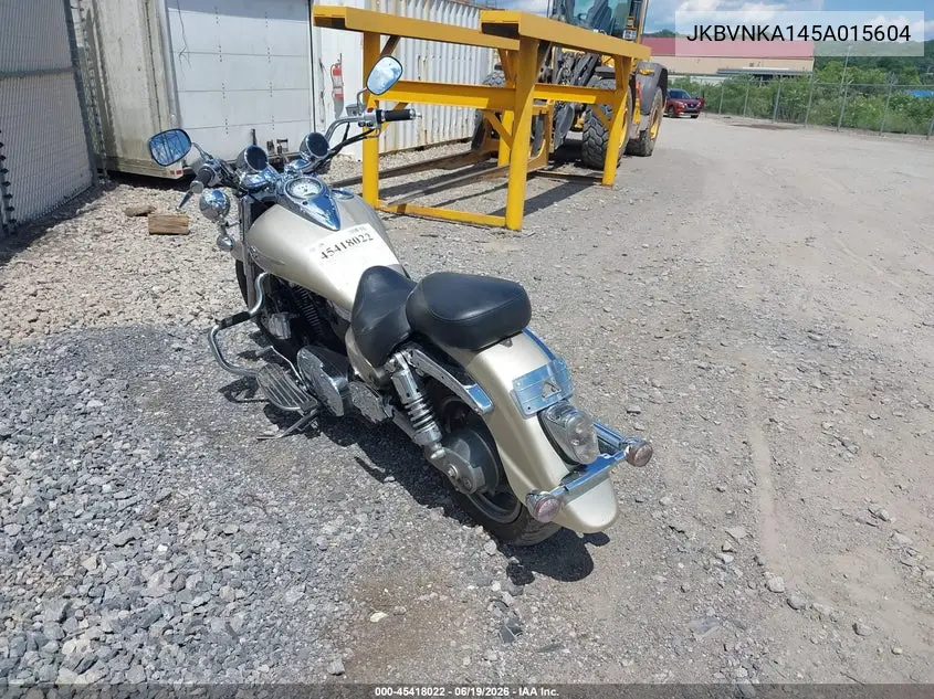2005 Kawasaki Vn1600 A1 VIN: JKBVNKA145A015604 Lot: 45418022