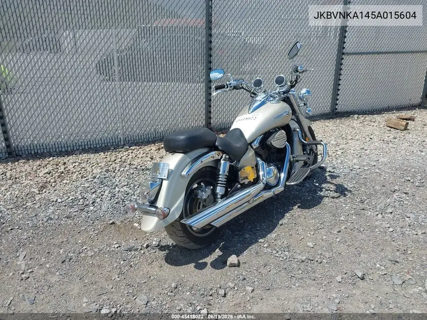 2005 Kawasaki Vn1600 A1 VIN: JKBVNKA145A015604 Lot: 45418022