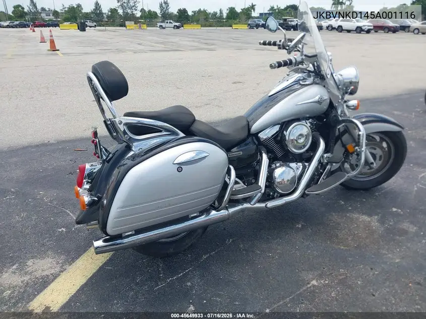 2005 Kawasaki Vn1600 D1 VIN: JKBVNKD145A001116 Lot: 45649933