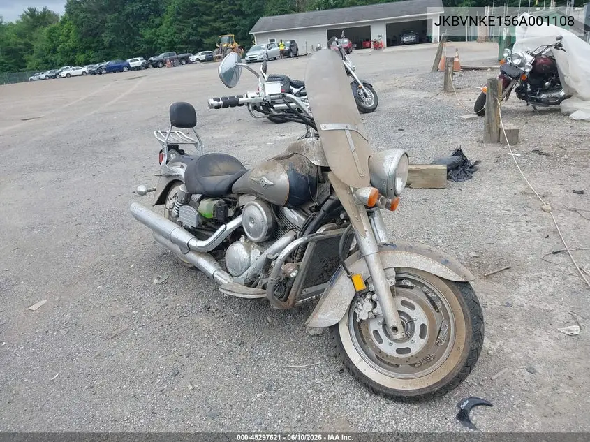 2006 Kawasaki Vn1600 E VIN: JKBVNKE156A001108 Lot: 45297621