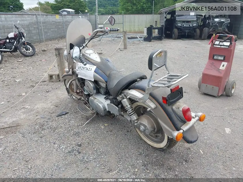 2006 Kawasaki Vn1600 E VIN: JKBVNKE156A001108 Lot: 45297621